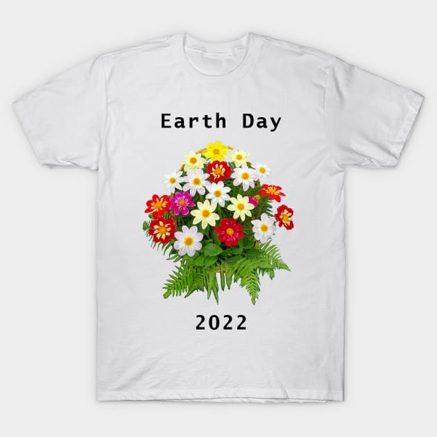 2022 Earth Day Bouquet T-Shirt by ellenhenryart